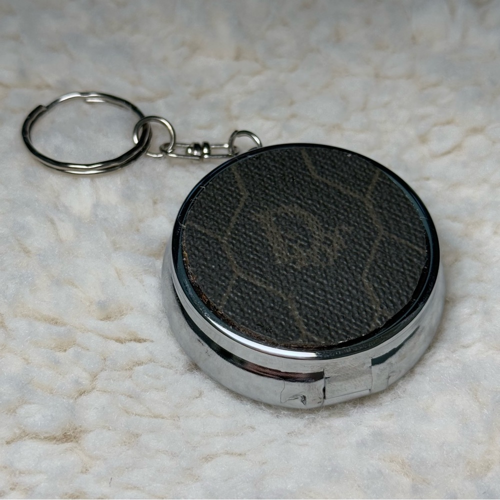 Luxury Traveling Pill Case (Upcycled Authentic Materials)